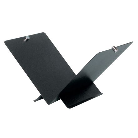 Wood holder in the shape of an open book in metal or steel Made in Italy - Falco Viadurini