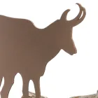 Indoor Firewood Holder in Brown Steel Made in Italy with Tools - Volturno Viadurini