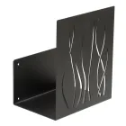 Indoor Firewood Holder in Painted Steel Made in Italy - Ghino Viadurini