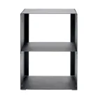 Firewood Holder in Steel Painted with Black Paint Made in Italy - Fiamme Viadurini