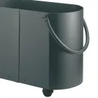 Wood holder in different finishes with 2 side handles Made in Italy - Impala Viadurini