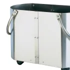 Wood holder in different finishes with 2 side handles Made in Italy - Impala Viadurini