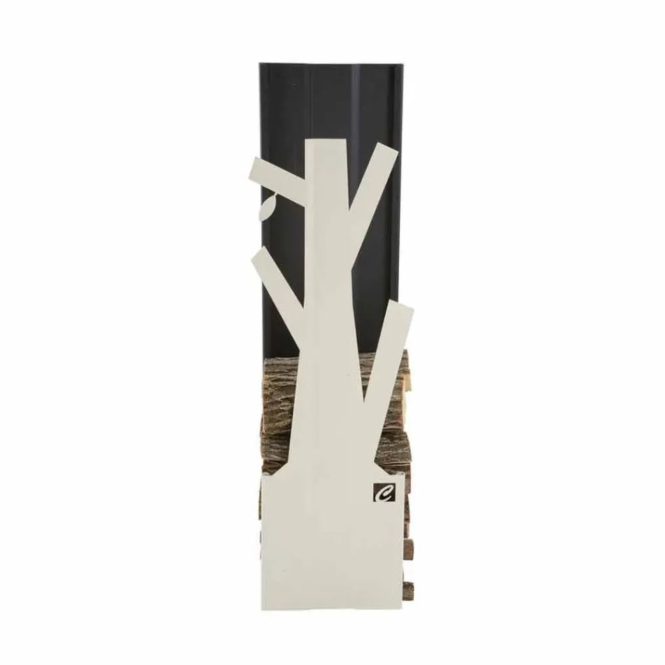 Firewood holder for Fireplace Made in Italy Design PLVA-028 Viadurini