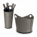 Firewood holder, iron holder and irons for Nicad leather, made in Italy
