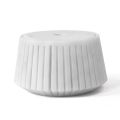 White Carrara Marble or Black Portoro Design Striped Storage Holder - Cairo