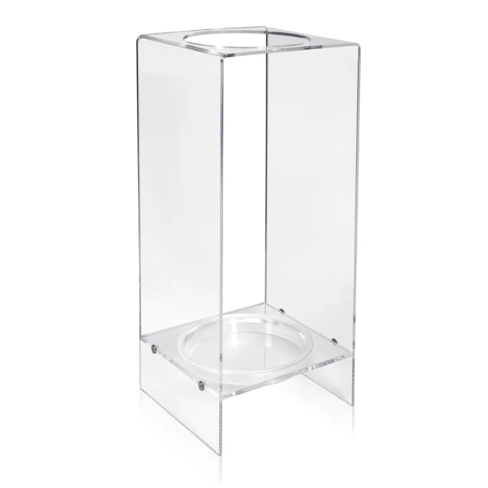 Umbrella Stand for Entrance in White or Transparent Plexiglass - Navel Viadurini