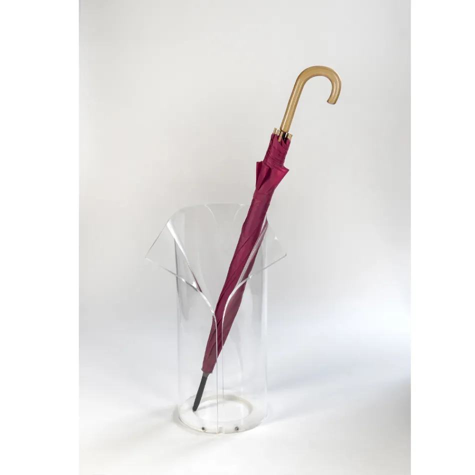 Entrance Umbrella Stand in Transparent Recyclable Plexiglass - Merlon Viadurini
