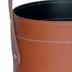 Design umbrella stand in Regen regenerated leather, made in Italy Viadurini