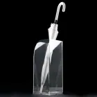 Umbrella Stand of Original and Modern Design in Transparent Plexiglass - Pallium Viadurini