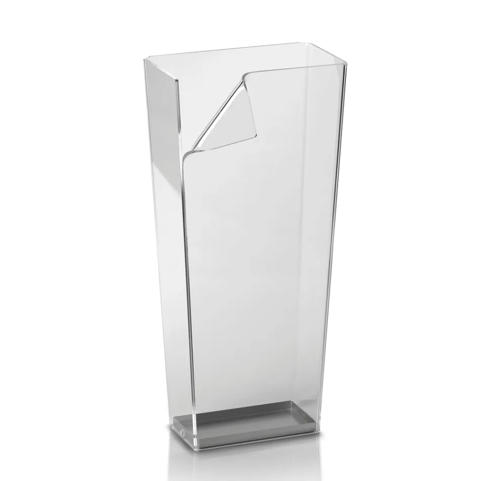 Umbrella Stand in Crystal Acrylic Laser Cut Hand Folded - Isonzo Viadurini