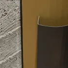 Umbrella stand in gold and bronze painted sheet metal Made in Italy - Azalea Viadurini