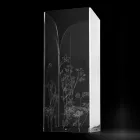 Modern Umbrella Stand in Black or Transparent Plexiglass with Engraving - Florinto Viadurini