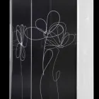 Transparent Plastic Umbrella Stand with Engraved Stylized Leaves - Florino Viadurini