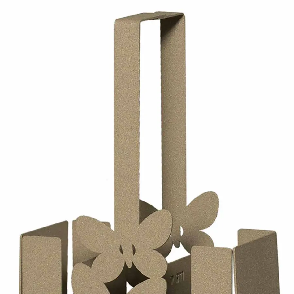 Modern Table Cutlery Holder in White, Beige or Ivory Iron Made Italy - Laida Viadurini