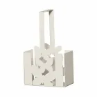 Modern Table Cutlery Holder in White, Beige or Ivory Iron Made Italy - Laida Viadurini