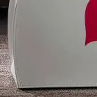 Design magazine rack in leather with a modern Beatrice design Viadurini