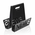 Black or Transparent Plexiglass Design Magazine Rack Made in Italy - Omar Viadurini