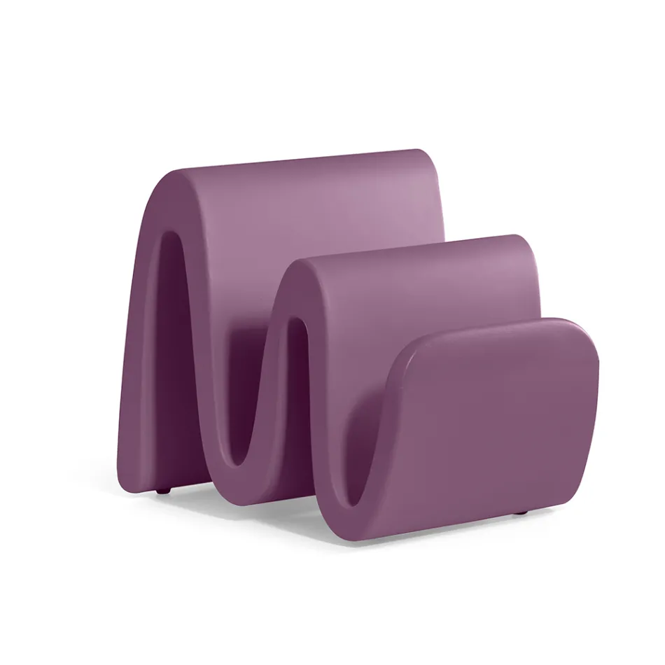 Modern Colored Polyethylene Magazine Rack Made in Italy - Munoz Viadurini