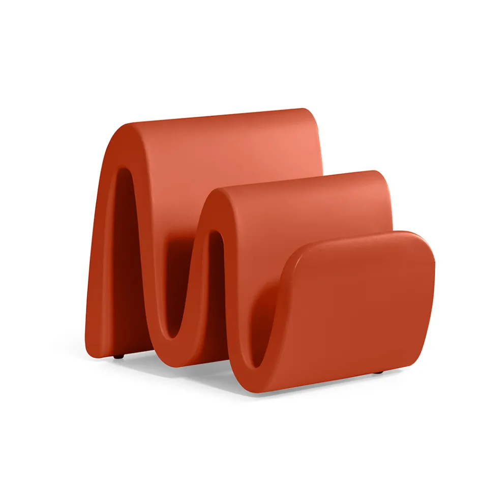 Modern Colored Polyethylene Magazine Rack Made in Italy - Munoz Viadurini