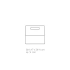 Lounge Magazine Rack in Colored Acrylic Crystal Made in Italy - Osafo Viadurini