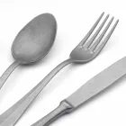 Luxury Design Steel Cutlery Vintage Colored Effect 24 Pieces - Tigger Viadurini