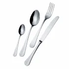 Luxury Design Steel Cutlery Vintage Colored Effect 24 Pieces - Tigger Viadurini