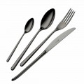 24 Pieces Luxury Polished or Sandblasted Colored Stainless Steel Cutlery - Lapis