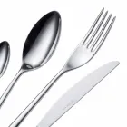 24 Pieces Luxury Polished or Sandblasted Colored Stainless Steel Cutlery - Lapis Viadurini