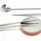 Stainless Steel Cutlery with Italian Luxury Design Chopsticks - Carronde Viadurini