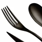 24 Piece Luxury Design Cutlery in Sandblasted or Colored Polished Steel - Timidy Viadurini
