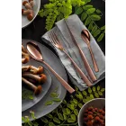 24 Piece Luxury Design Cutlery in Sandblasted or Colored Polished Steel - Timidy Viadurini