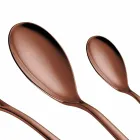 24 Piece Luxury Design Cutlery in Sandblasted or Colored Polished Steel - Timidy Viadurini