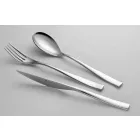 24 Piece Luxury Design Cutlery in Sandblasted or Colored Polished Steel - Timidy Viadurini