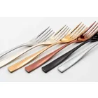 24 Piece Luxury Design Cutlery in Sandblasted or Colored Polished Steel - Timidy Viadurini