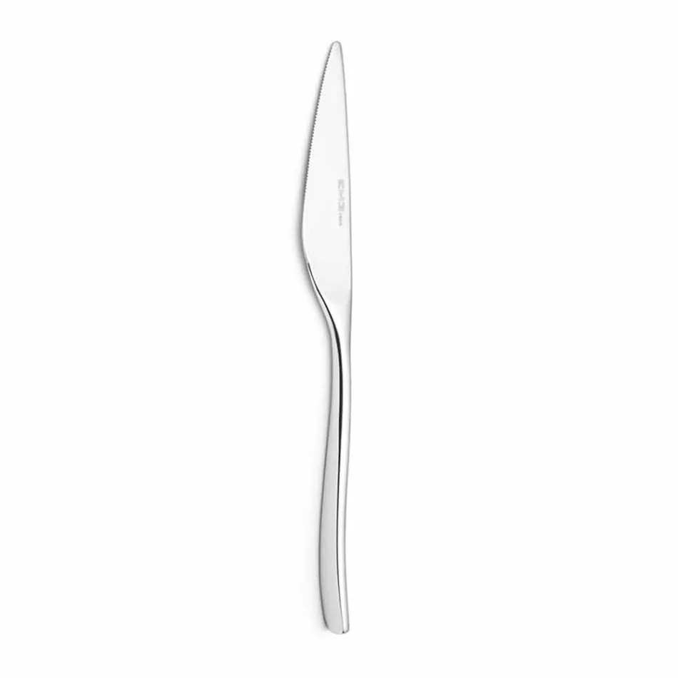 24 Piece Luxury Design Cutlery in Sandblasted or Colored Polished Steel - Timidy Viadurini