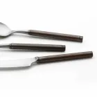 24 Piece Satin Steel Cutlery Italian Artisan Design - Damerino Viadurini