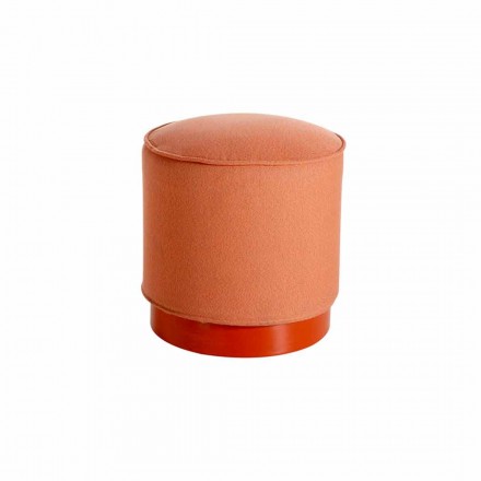 Pouf for Outdoor, in Polyethylene and Fabric or Leather - Mara Slide Viadurini