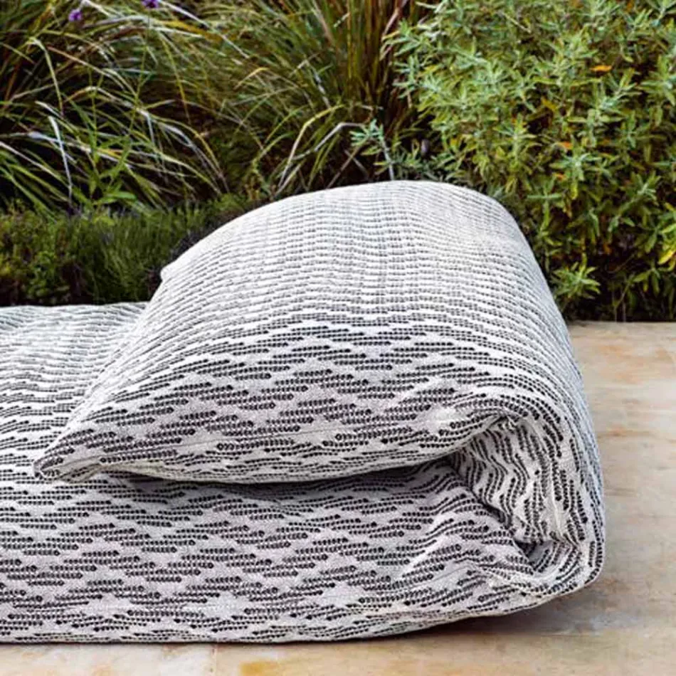 Design Single Outdoor Daybed Pouf, High Quality Made in Italy - Emanuela Viadurini