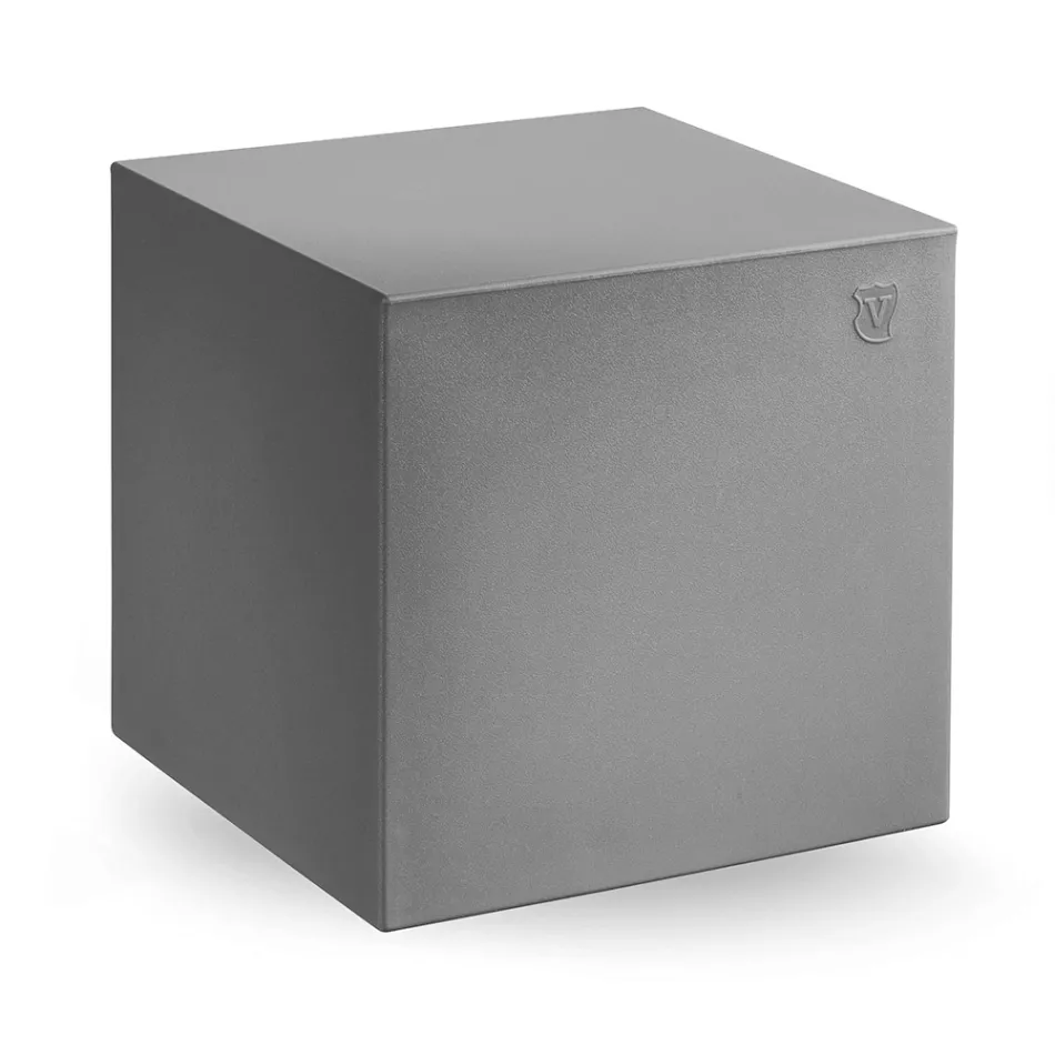 Decorative Pouf in Polyethylene 8 Finishes Made in Italy - Viky Viadurini