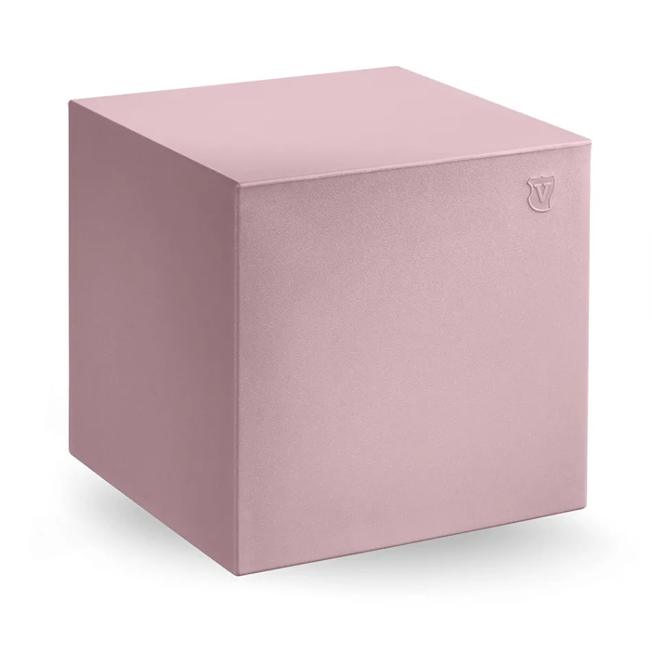 Decorative Pouf in Polyethylene 8 Finishes Made in Italy - Viky Viadurini