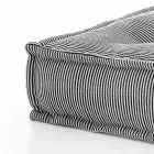 Ethnic Square Pouf in Patchwork Fabric or Velvet - Fibre Viadurini