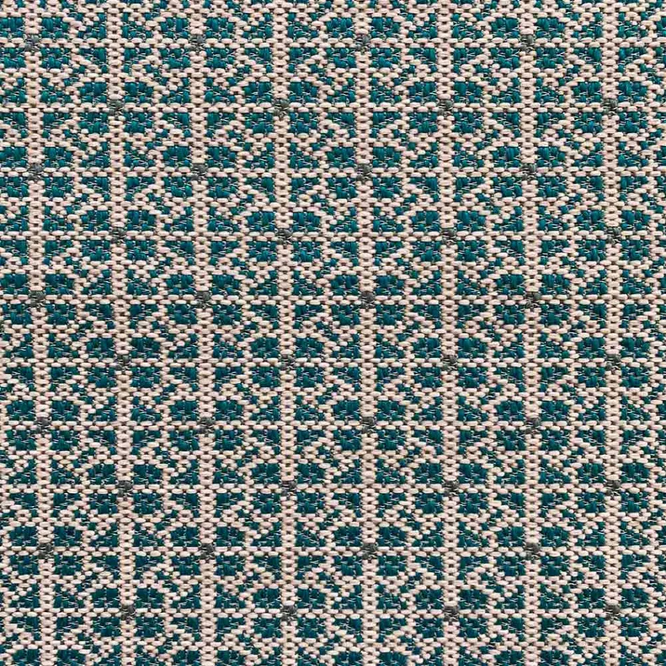 Soft Rectangular Ottoman Pouf for Indoor and Outdoor use in Fabric - Naemi Viadurini