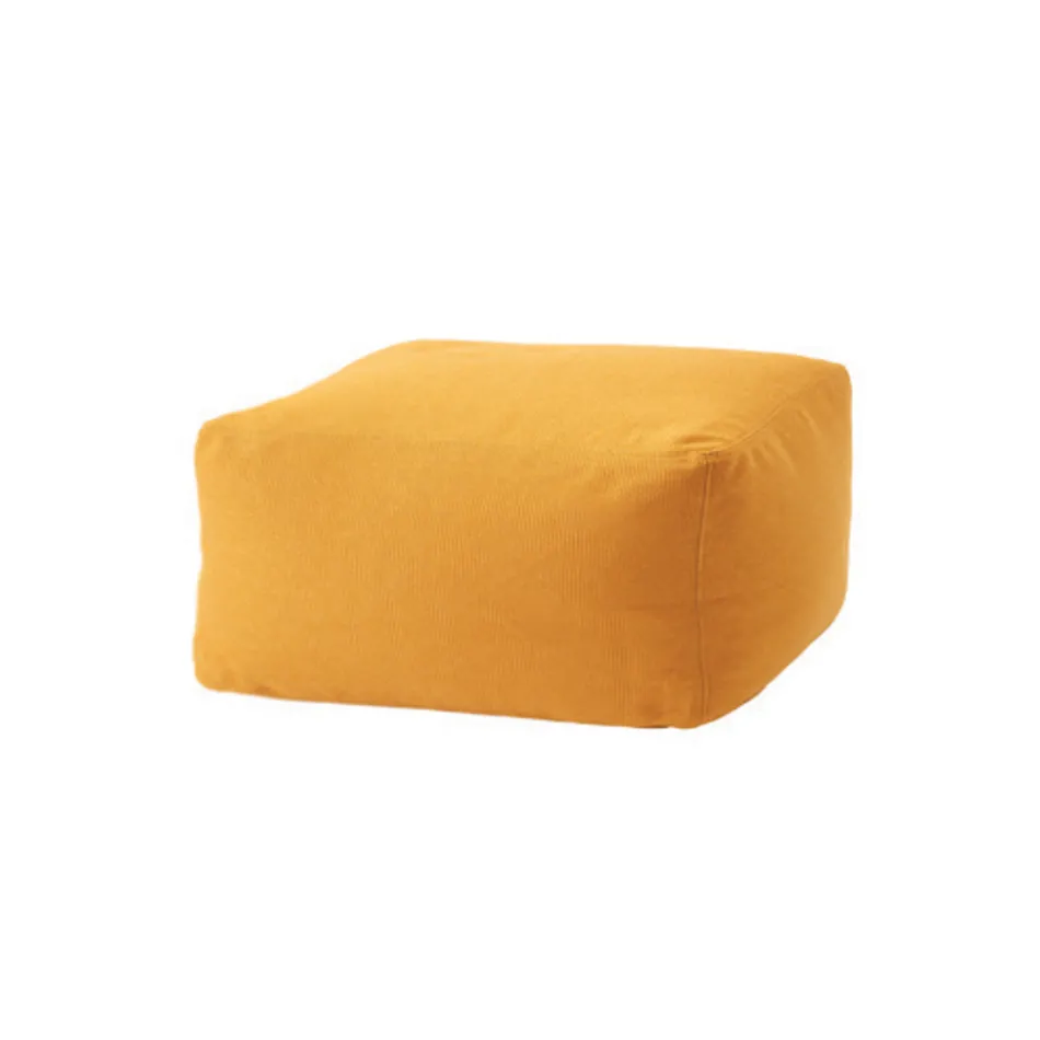 Soft Rectangular Ottoman Pouf for Indoor and Outdoor use in Fabric - Naemi Viadurini
