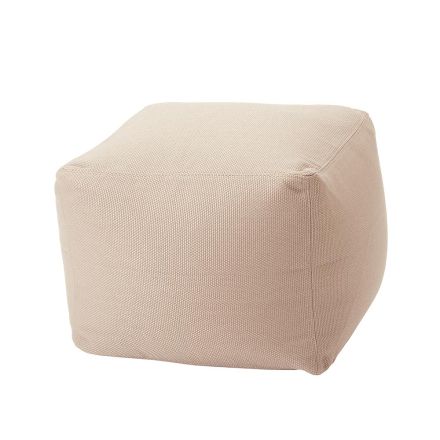 Soft Square Pouf for Indoor and Outdoor use in Various Colours Fabric - Naemi Viadurini