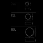 Round Ottoman Pouf for the Lounge in Colored Chenille 3 Sizes - Evelyne Viadurini