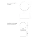 Round Garden Pouf in Polypropylene in 3 Colours Made in Italy - Francisco Viadurini