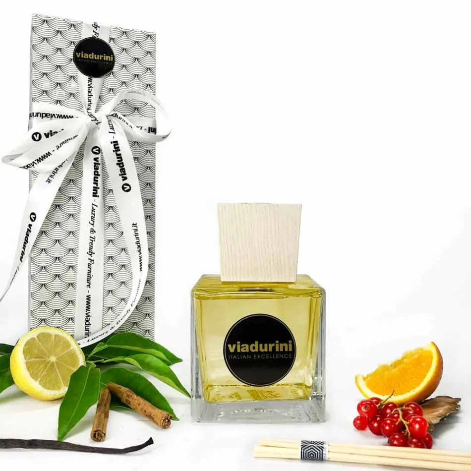 Mandarin and Cinnamon Room Fragrance 500 ml with Sticks - Lamaddalena Viadurini