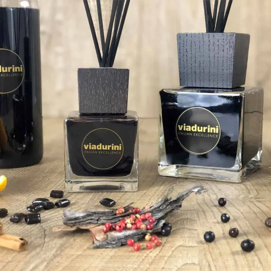 Home Fragrance Ginger Black Pepper 200 ml with Sticks - Viaduriniinblack Viadurini