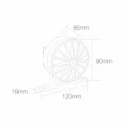 5W Outdoor Led Spotlight in Aluminium Grey Finish - Dayane Viadurini