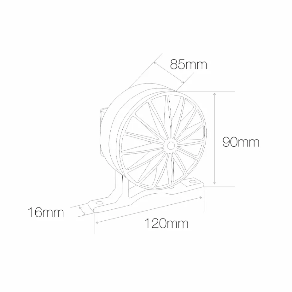 5W Outdoor Led Spotlight in Aluminium Grey Finish - Dayane Viadurini